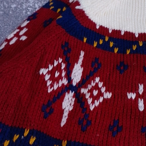 Vintage 90s JCPenney's Men’s Fair Isle Nordic Ski Sweater - Picture 3 of 10